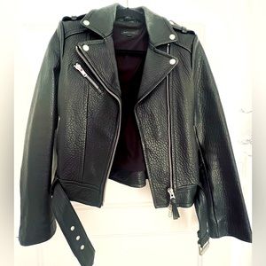Mackage Real Leather jacket Moto style Not worn in at all!